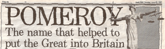 screenshot of a newpaper headline about the Pomeroy family screenshot of a newpaper headline about the Pomeroy family